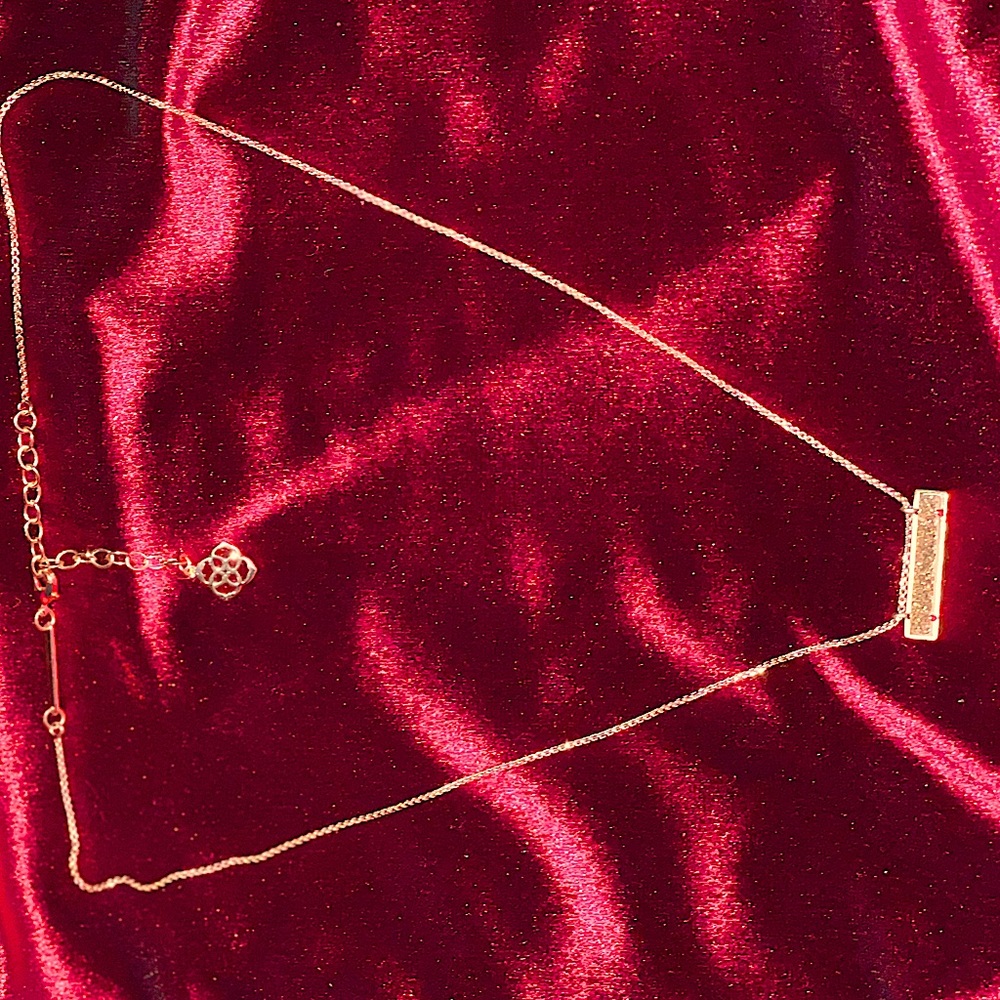 Kendra Scott Rose Gold Drusy Pendant